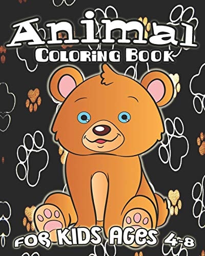 Animal Coloring Book For Kids Ages 4-8 Fun Animal Coloring Book, Jungle Animals, Sea Creatures, Cute Pets And More