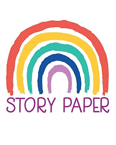 Story Paper 8" X 10" 100 Pages Kids Writing Paper - Draw and Write Stories for Homeschool, Preschool, Elementary School
