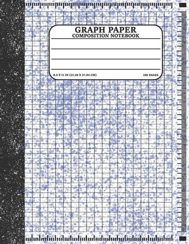 Graph Paper Composition Notebook Math and Science Lover Graph Paper Cover Watercolor (Quad Ruled 4 Squares Per Inch, 100 Pages) Birthday Gifts For Math Lover Teacher, Student Notebook