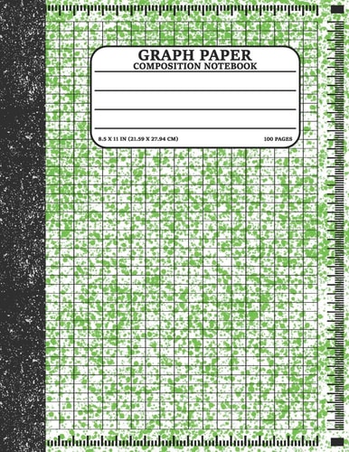 Graph Paper Composition Notebook Math and Science Lover Graph Paper Cover Watercolor (Quad Ruled 4 Squares Per Inch, 100 Pages) Birthday Gifts For Math Lover Teacher, Student Notebook