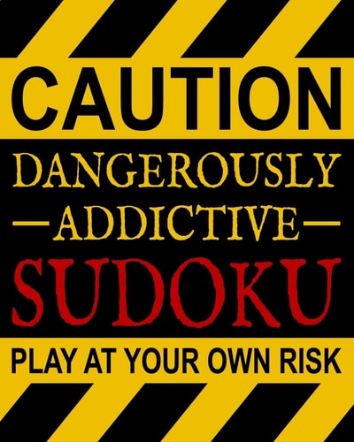 Dangerously Addictive Sudoku 100 Large Print Easy Sudoku Puzzles (1 Huge Puzzle Per Page and Easy to Read Font) & Solutions (Dangerously Addictive Brain Game & Activity Book Series)