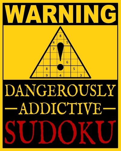 Dangerously Addictive Sudoku 100 Large Print Hard Sudoku Puzzles (1 Huge Puzzle Per Page and Easy to Read Font) & Solutions (Dangerously Addictive Brain Game & Activity Book Series)