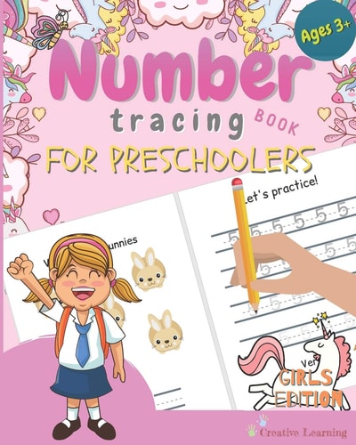 Number Tracing Book for Preschoolers Number Tracing Book for Preschoolers and Kids Ages 3-5. The Right Workbook to Prepare Your Little Girl for Preschool, Kindergarten Or Pre-K.