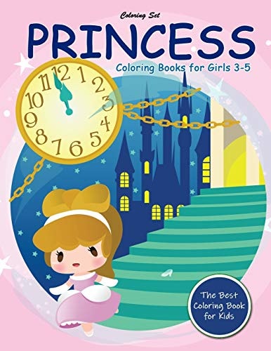 Princess Coloring Books for Girls 3-5 Lovely Princesses Fairy Tale Coloring Book for Kids Ages 3-5