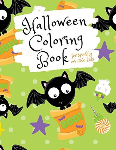 Halloween Coloring Book for Spookily Creative Kids Halloween Trick Or Treat Activity Book for Elementary School Kids Aged 6-8