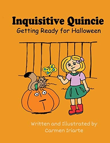 Inquisitive Quincie Getting Ready for Halloween