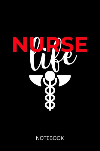 Nurse Life A5 Notebook, Dotted, Dot Grid 120 Pages