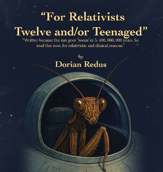 For Relativists Twelve and/or Teenaged: Written because the sun goes boom in 5, 400, 000, 000 years.  So read this now, for relativistic and clinical reasons.