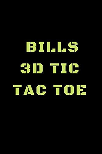 3D Tic Tac Toe 40 Game Pages with Compact Size (6" X 9") 3D Tic Tac Toe, Fun Game, Daily Mind Expaniding, Great For Travel, Family Fun