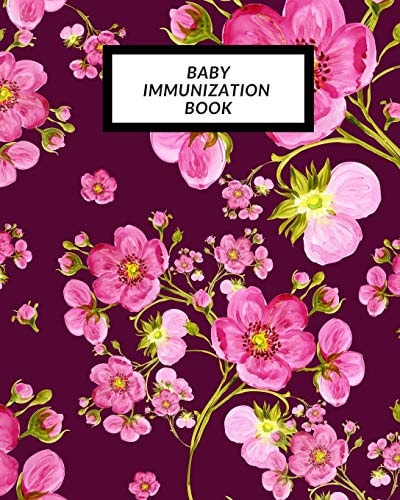 Baby Immunization Book Child's Medical History To Do Book, Baby 's Health Keepsake Register & Information Record Log, Treatment Activities Tracker Book, Illness Behaviours and Healthy Development Reference Book
