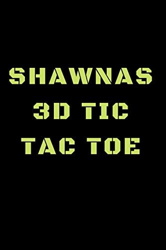 Shawnas 3D Tic Tac Toe 40 Game Pages with Compact Size (6" X 9") 3D Tic Tac Toe, Fun Game, Daily Mind Expaniding, Great For Travel, Family Fun