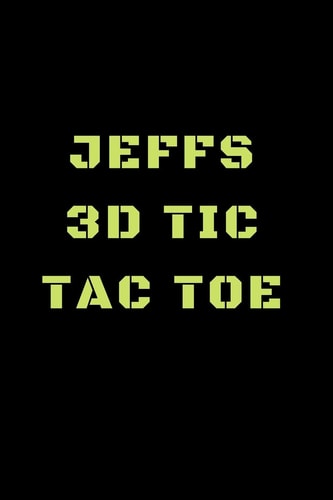 Jeffs 3D Tic Tac Toe 40 Game Pages with Compact Size (6" X 9") 3D Tic Tac Toe, Fun Game, Daily Mind Expaniding, Great For Travel, Family Fun