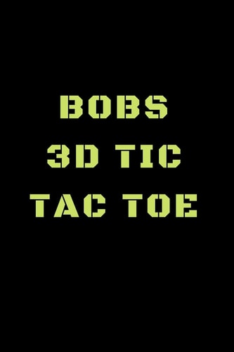 Bobs 3D Tic Tac Toe 40 Game Pages with Compact Size (6" X 9") 3D Tic Tac Toe, Fun Game, Daily Mind Expaniding, Great For Travel, Family Fun