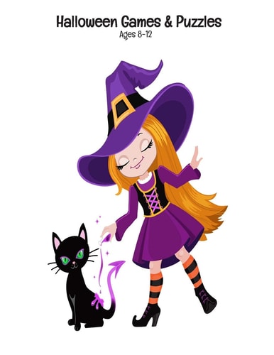 Halloween Games & Puzzles Ages 8-12 Connect The Dots - Spot The Difference - Mazes - Word Search Puzzles - Dot to Dot - Word Search for Kids - Kids Activities - Kids Mazes - Halloween Fun - Sudoku - Witches - Bats - Spiders - Coloring Pages - Pumpkins