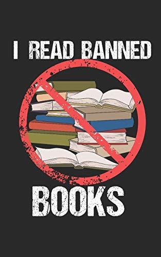 I Read Banned Books Notebook, 120 Pages, 5x8 , Dot Grid