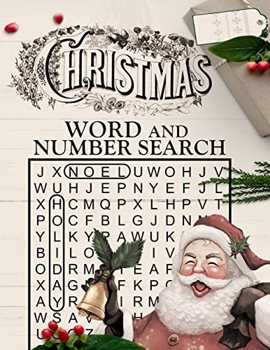 Christmas Word and Number Search Large Print Puzzle Book