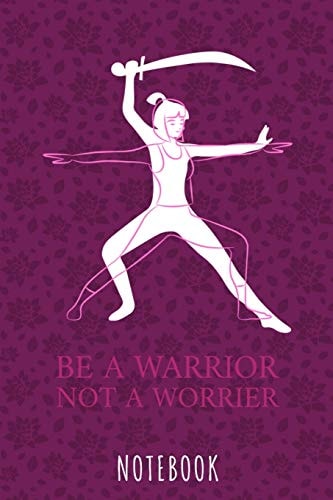 Be a Warrior Not a Worrier A5 Notebook, Dotted, Dot Grid 120 Pages