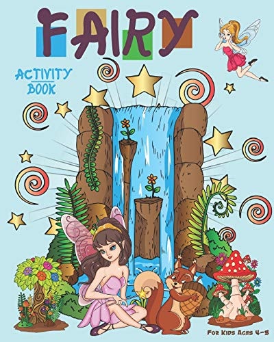 Fairy Activity Book For Kids Ages 4-8 Cute Fairy Activity Book With Sudoku, Coloring Pages, Dot To Dot, Trace The Image, Mazes And More