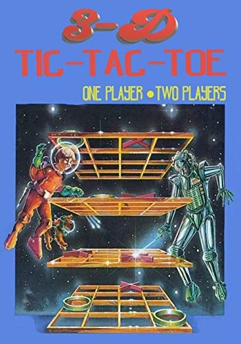 3-D Tic-Tac-Toe Vintage Retro Game of Strategy for One Or Two Players