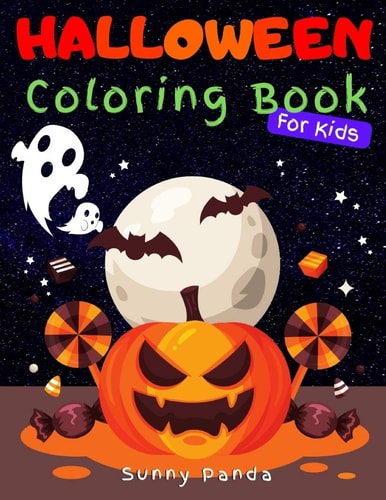 Halloween Coloring Book For Kids Ages 4 - 8