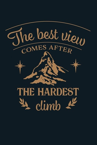 The Best View Comes After The Hardest Climb 2020 Monthly Goal Tracker and Beyond