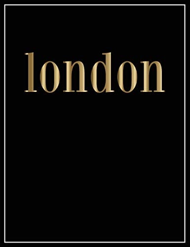 London Gold and Black Decorative Book - Perfect for Coffee Tables, End Tables, Bookshelves, Interior Design & Home Staging Add Bookish Style to Your Home- London