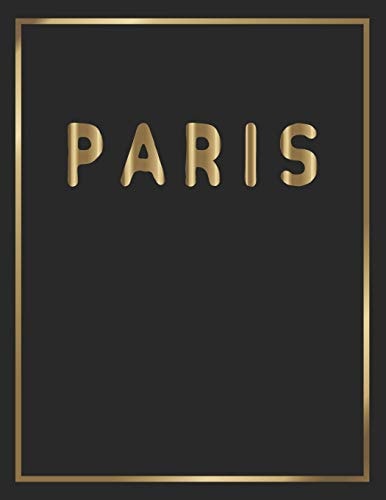 Paris Gold and Black Decorative Book - Perfect for Coffee Tables, End Tables, Bookshelves, Interior Design & Home Staging Add Bookish Style to Your Home- Paris