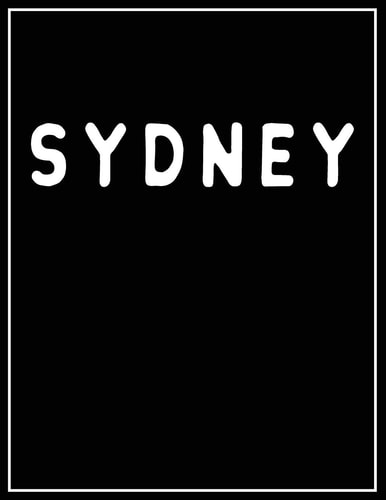 Sydney Black and White Decorative Book - Perfect for Coffee Tables, End Tables, Bookshelves, Interior Design & Home Staging Add Bookish Style to Your Home- Sydney