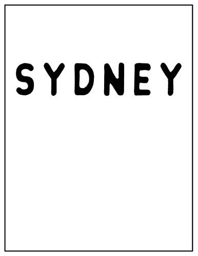 Sydney Black and White Decorative Book - Perfect for Coffee Tables, End Tables, Bookshelves, Interior Design & Home Staging Add Bookish Style to Your Home- Sydney