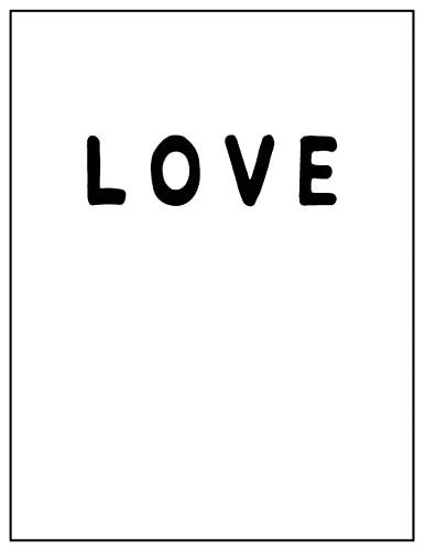 Love Black and White Decorative Book - Perfect for Coffee Tables, End Tables, Bookshelves, Interior Design & Home Staging Add Bookish Style to Your Home- Love