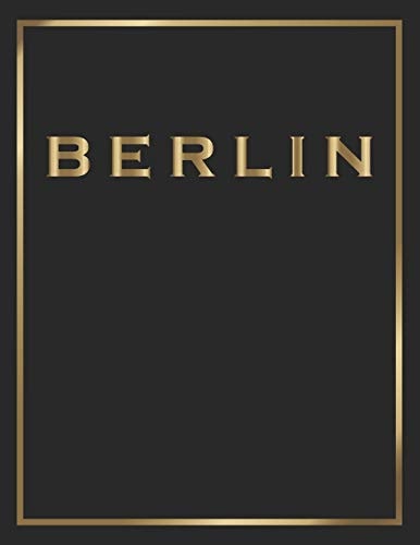 Berlin Gold and Black Decorative Book - Perfect for Coffee Tables, End Tables, Bookshelves, Interior Design & Home Staging Add Bookish Style to Your Home- Berlin