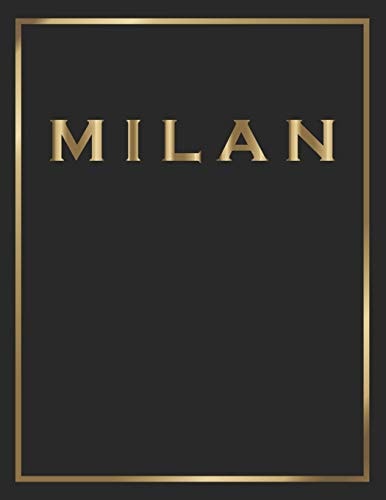 Milan Gold and Black Decorative Book - Perfect for Coffee Tables, End Tables, Bookshelves, Interior Design & Home Staging Add Bookish Style to Your Home- Milan