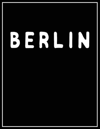 Berlin Black and White Decorative Book - Perfect for Coffee Tables, End Tables, Bookshelves, Interior Design & Home Staging Add Bookish Style to Your Home- Berlin