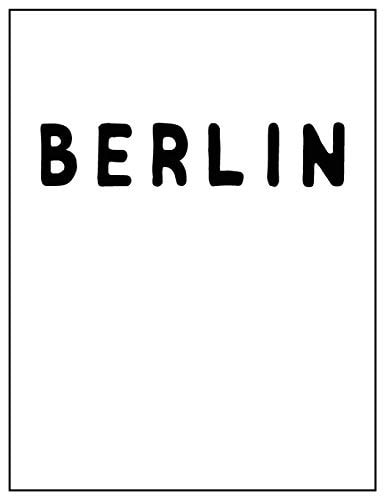 Berlin Black and White Decorative Book - Perfect for Coffee Tables, End Tables, Bookshelves, Interior Design & Home Staging Add Bookish Style to Your Home- Berlin