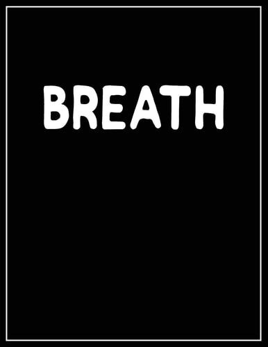 Breath Black and White Decorative Book - Perfect for Coffee Tables, End Tables, Bookshelves, Interior Design & Home Staging Add Bookish Style to Your Home- Breath