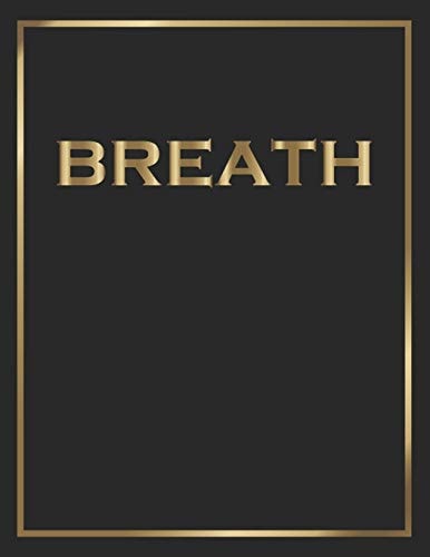 Breath Gold and Black Decorative Book - Perfect for Coffee Tables, End Tables, Bookshelves, Interior Design & Home Staging Add Bookish Style to Your Home- Breath