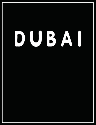Dubai Black and White Decorative Book - Perfect for Coffee Tables, End Tables, Bookshelves, Interior Design & Home Staging Add Bookish Style to Your Home- Dubai