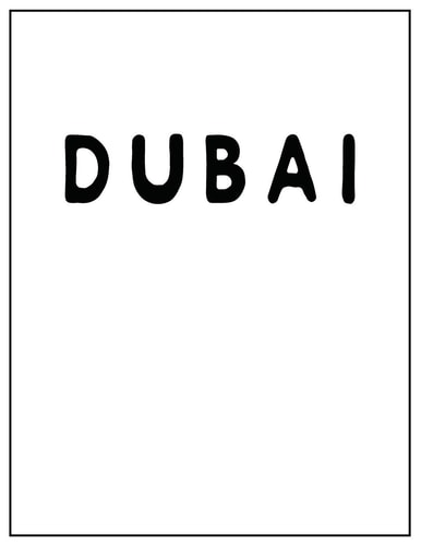 Dubai Black and White Decorative Book - Perfect for Coffee Tables, End Tables, Bookshelves, Interior Design & Home Staging Add Bookish Style to Your Home- Dubai