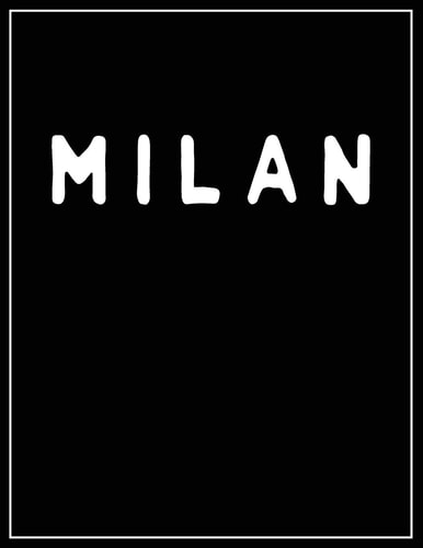 Milan Black and White Decorative Book - Perfect for Coffee Tables, End Tables, Bookshelves, Interior Design & Home Staging Add Bookish Style to Your Home- Milan