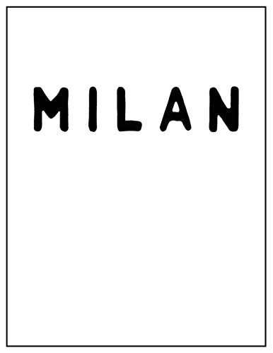 Milan Black and White Decorative Book - Perfect for Coffee Tables, End Tables, Bookshelves, Interior Design & Home Staging Add Bookish Style to Your Home- Milan