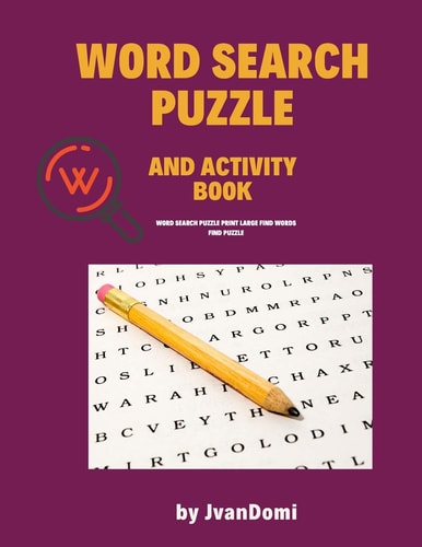 Word Search and Activity Book Word Search Puzzle Print Large Find Words Find Puzzle