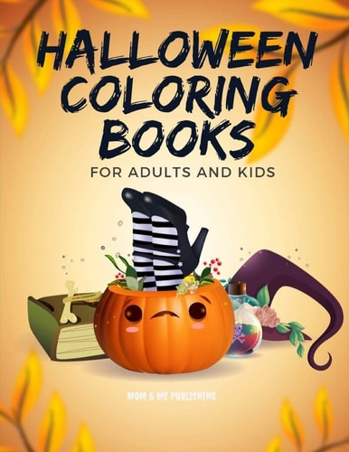 Halloween Coloring Books for Adults and Kids Drawing Pages for the Special Time with Horror Ghost in Variety Character, Creativity, Mind Relaxation.