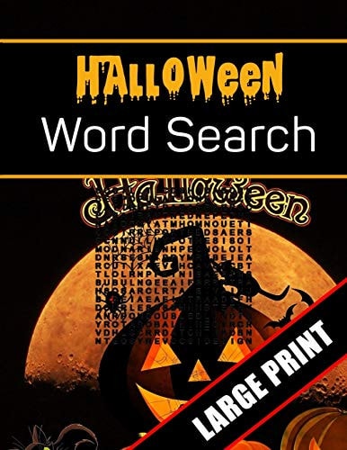 Halloween Word Search Large Print 96 Word Search Activities for Everyone (Holiday Word Search)