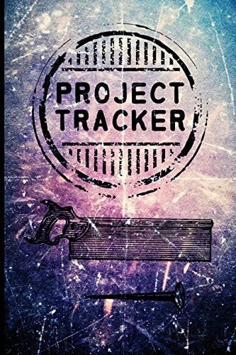 Project Tracker Faux Vintage Distressed Cover Design