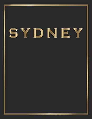 Sydney Gold and Black Decorative Book - Perfect for Coffee Tables, End Tables, Bookshelves, Interior Design & Home Staging Add Bookish Style to Your Home- Sydney