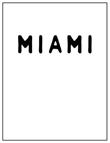 Miami Black and White Decorative Book - Perfect for Coffee Tables, End Tables, Bookshelves, Interior Design & Home Staging Add Bookish Style to Your Home- Miami