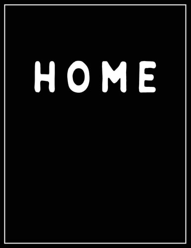 Home Home Black and White Decorative Book - Perfect for Coffee Tables, End Tables, Bookshelves, Interior Design & Home Staging Add Bookish Style to Your Home- Home