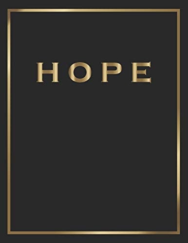 Hope Gold and Black Decorative Book - Perfect for Coffee Tables, End Tables, Bookshelves, Interior Design & Home Staging Add Bookish Style to Your Home- Hope