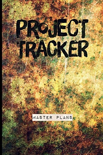 Project Tracker Faux Vintage Distressed Cover Design