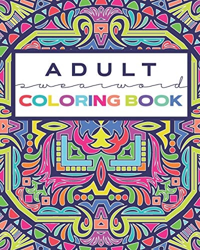 ADULT Swearword Coloring Book Modern Mandala Style Coloring Pages with Curse Words